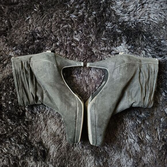 Bandolino Black Suede Ankle Booties - Picture 2 of 6